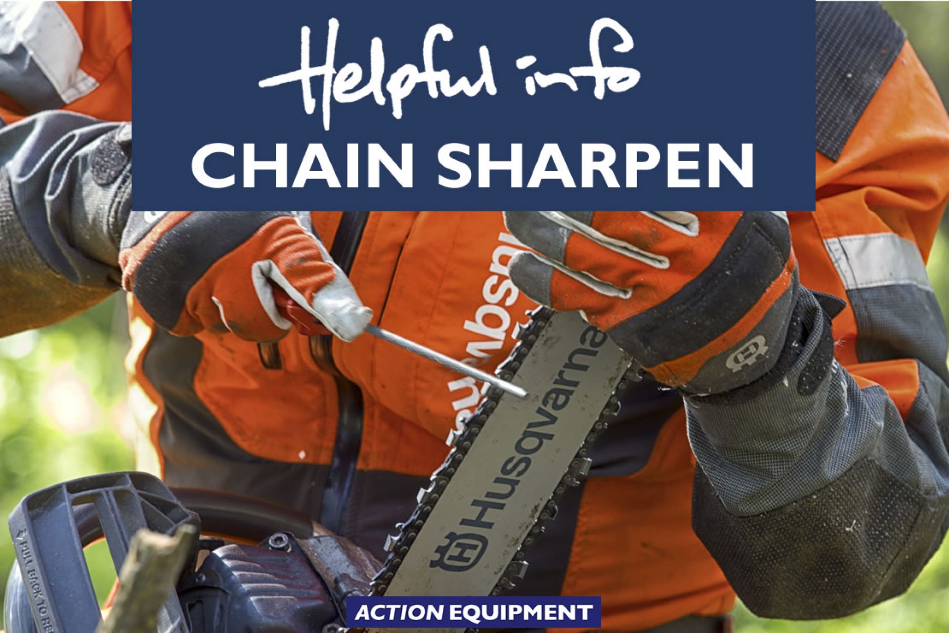 How to sharpen a chainsaw chain